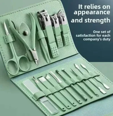 Salon-Style Nails at Home – Premium 16 PCS Manicure & Pedicure Kit
